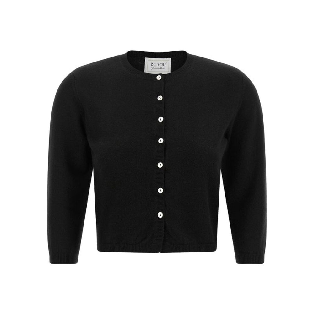 BE YOU Black Cashmere Women's Cardigan